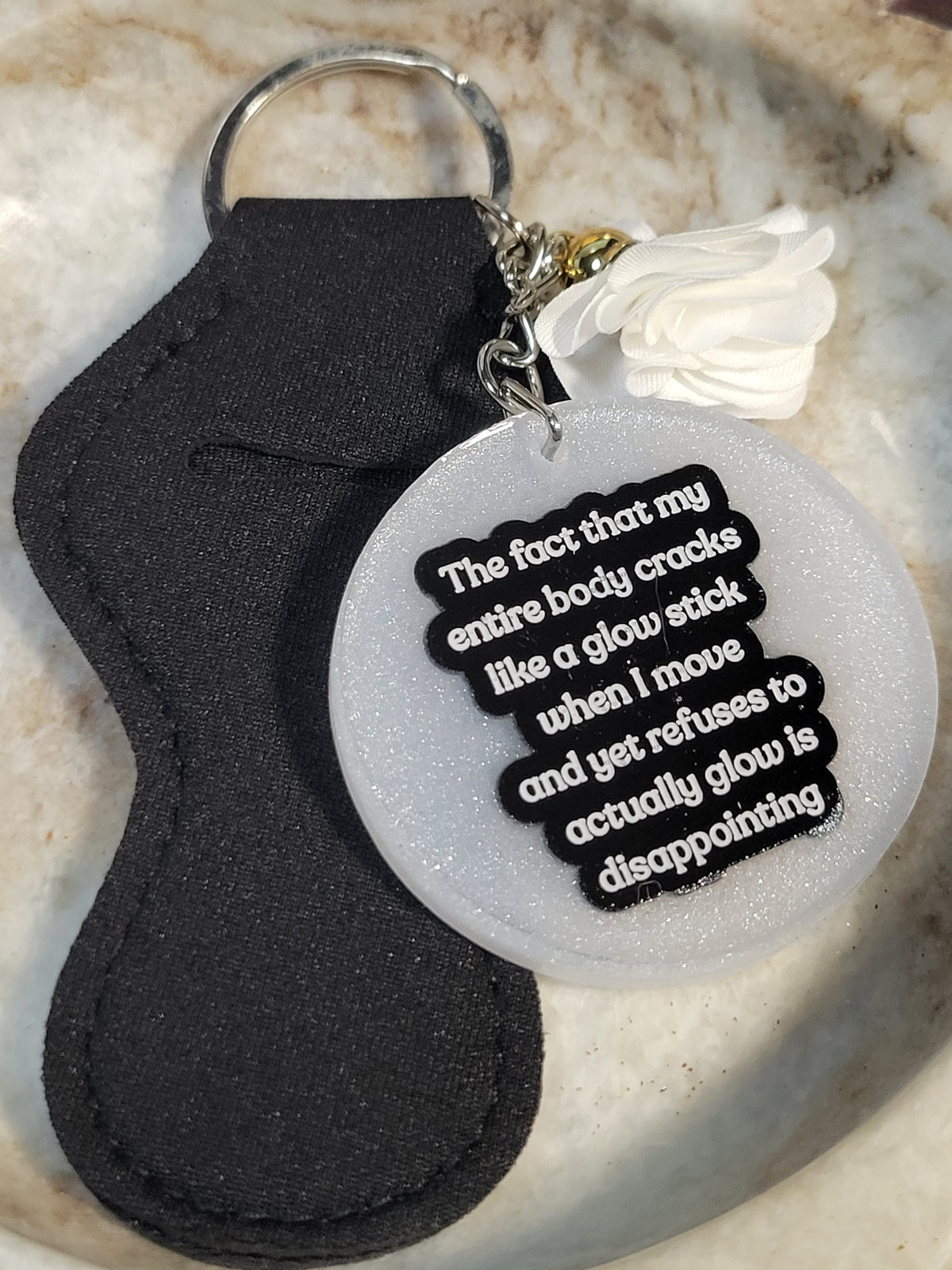 Funny keychain with holder, multiple choices