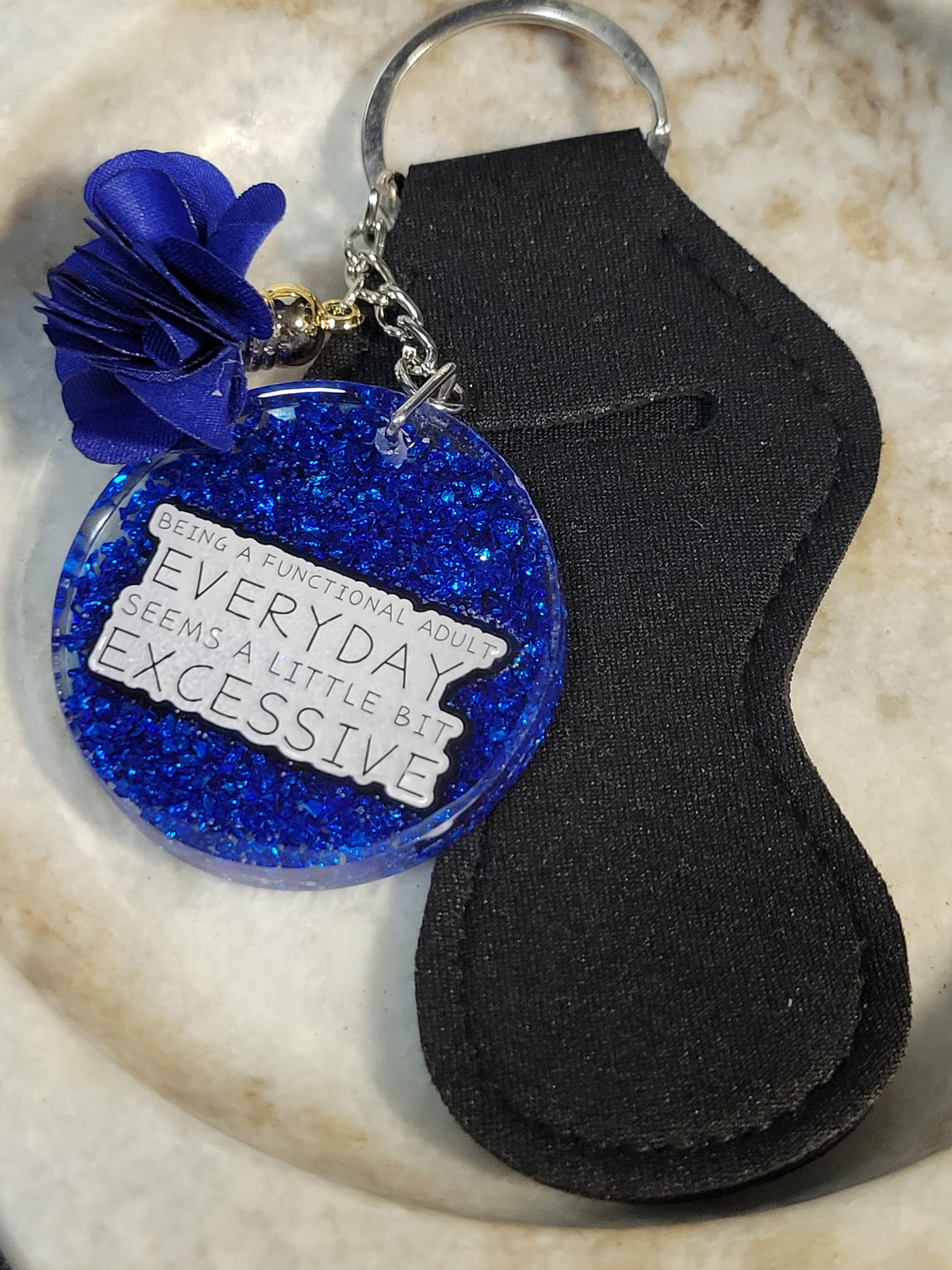 Funny keychain with holder, multiple choices