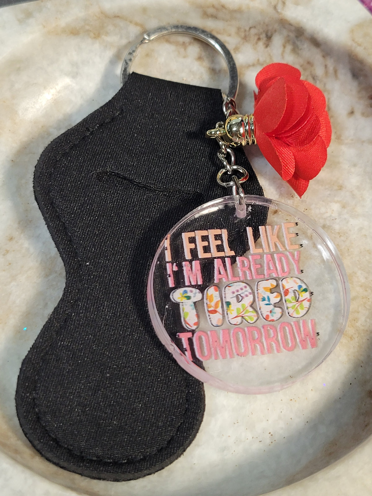 Funny keychain with holder, multiple choices