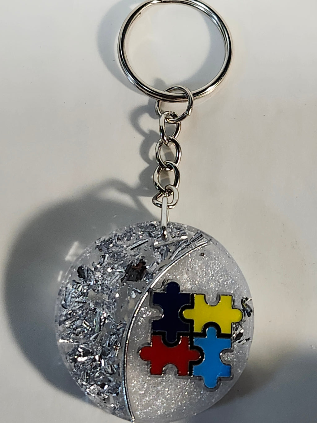 Autism Inspired Resin Keychain Bag chain