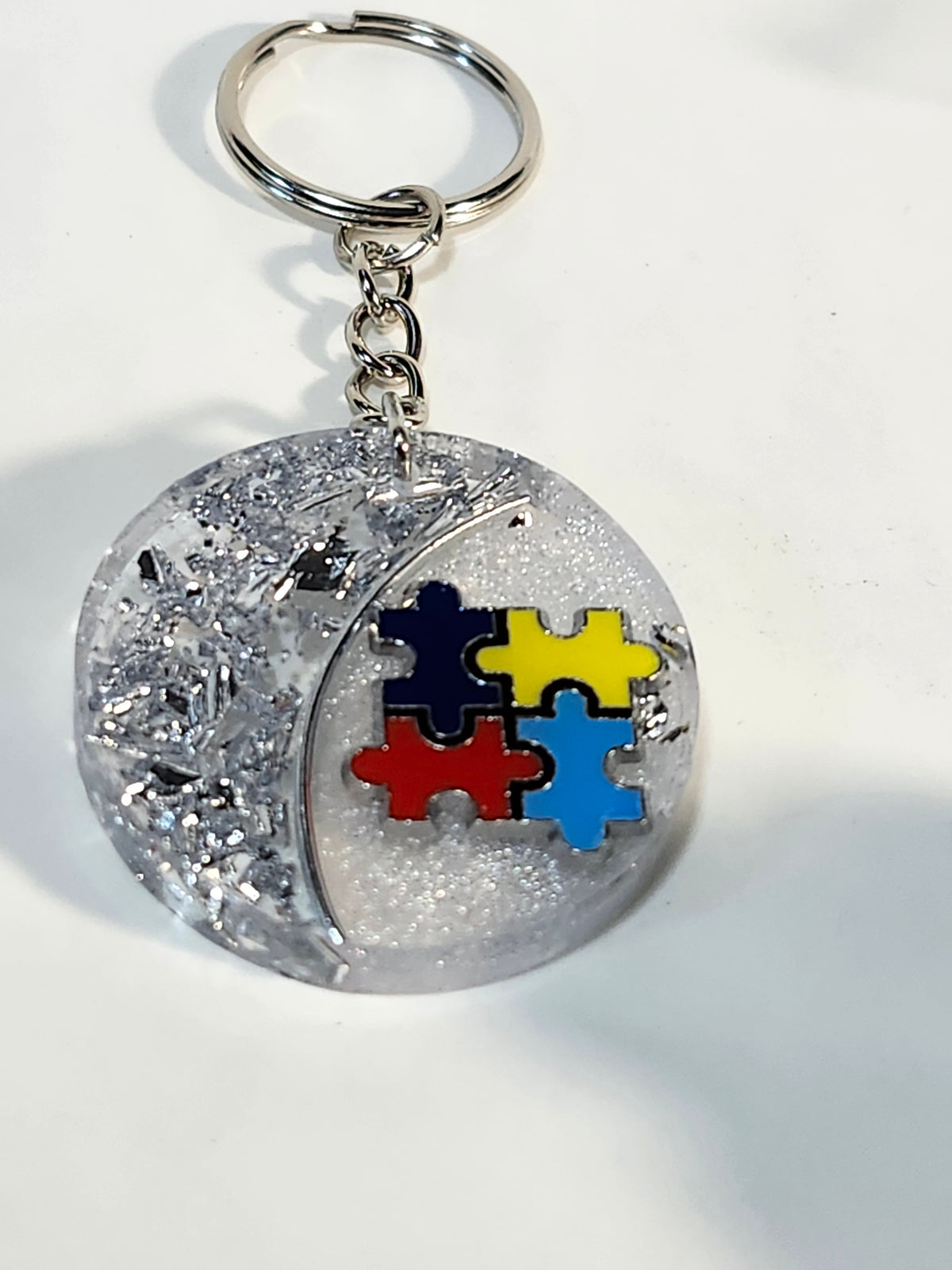 Autism Inspired Resin Keychain Bag chain
