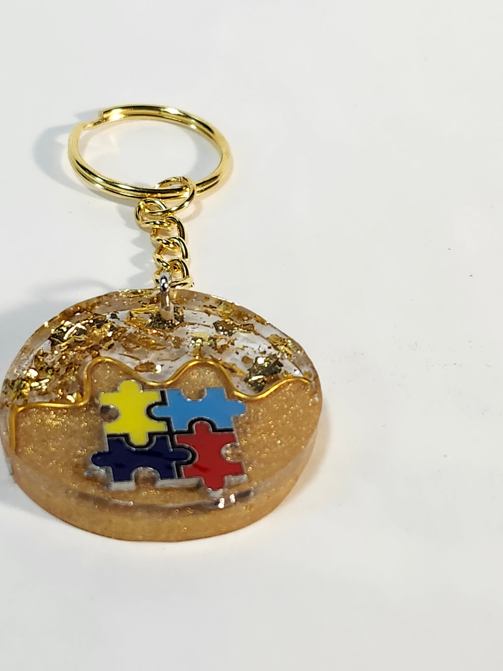 Autism Inspired Resin Keychain Bag chain