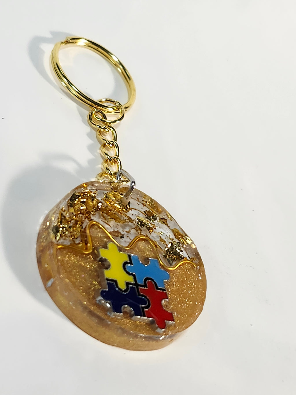 Autism Inspired Resin Keychain Bag chain