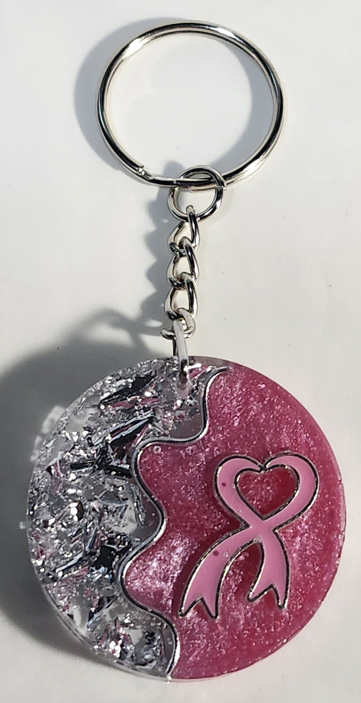 Breast Cancer Resin Keychain