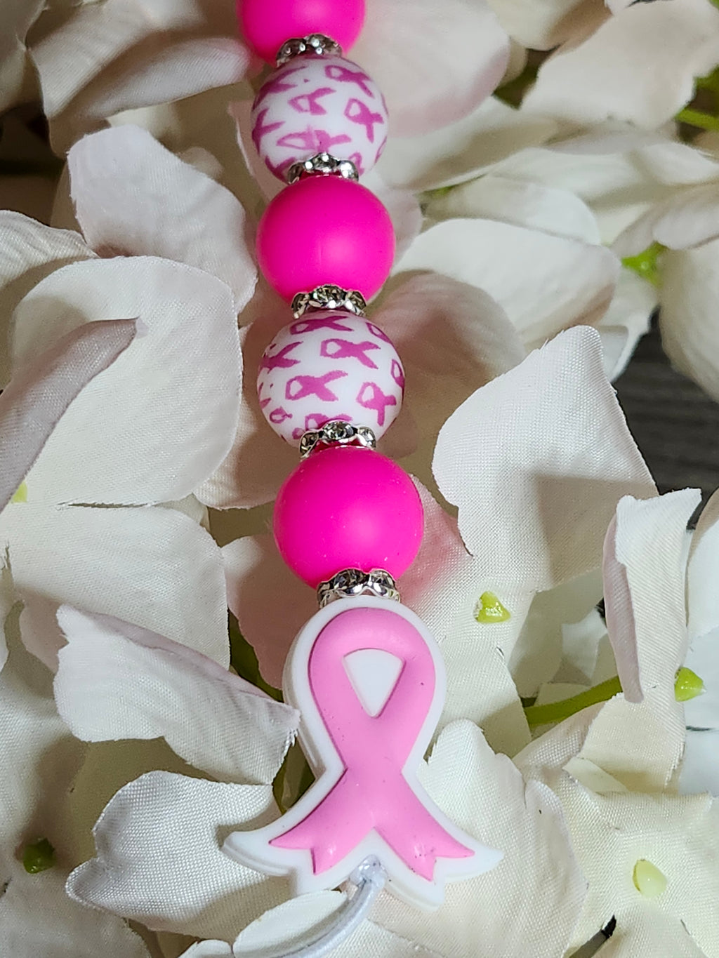 Breast Cancer Awareness Keychain Badge clip