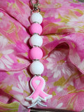 Breast Cancer Awareness keychain badge clasp