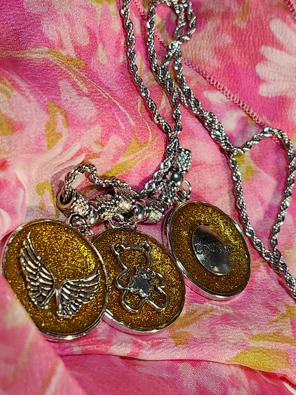 Childhood cancer inspired pendant necklace