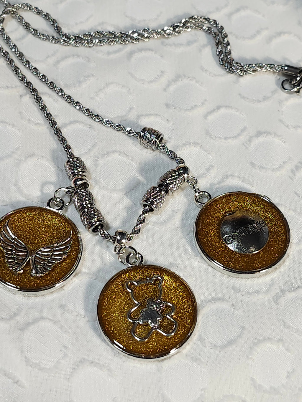 Childhood cancer inspired pendant necklace