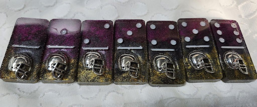 Baltimore Raven Inspired Dominoes Double 6