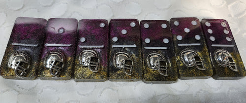 Baltimore Raven Inspired Dominoes Double 6
