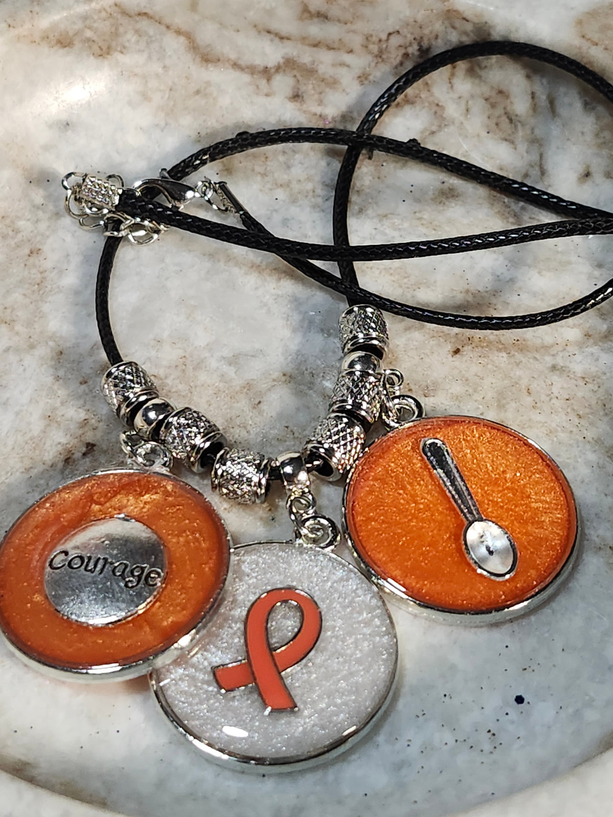 Multiple Sclerosis Awareness Pendant Necklace