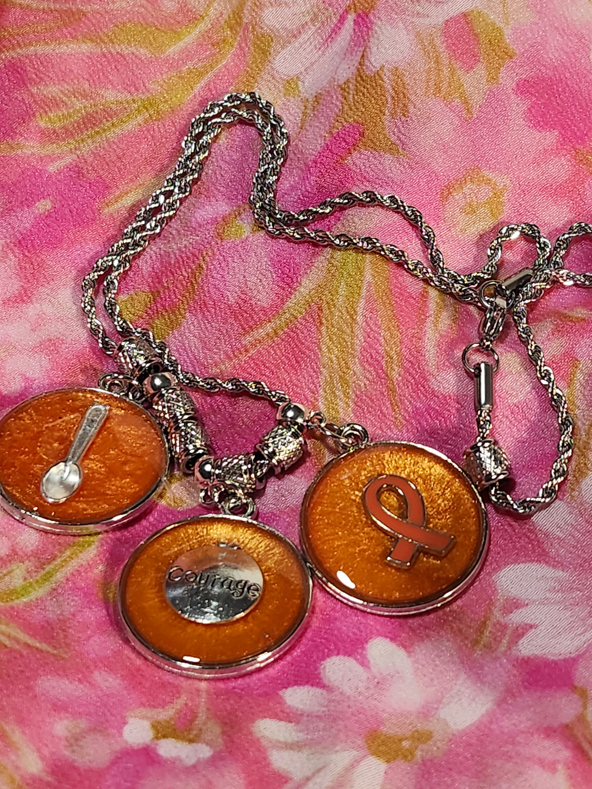 Multiple Sclerosis Awareness Pendant Necklace