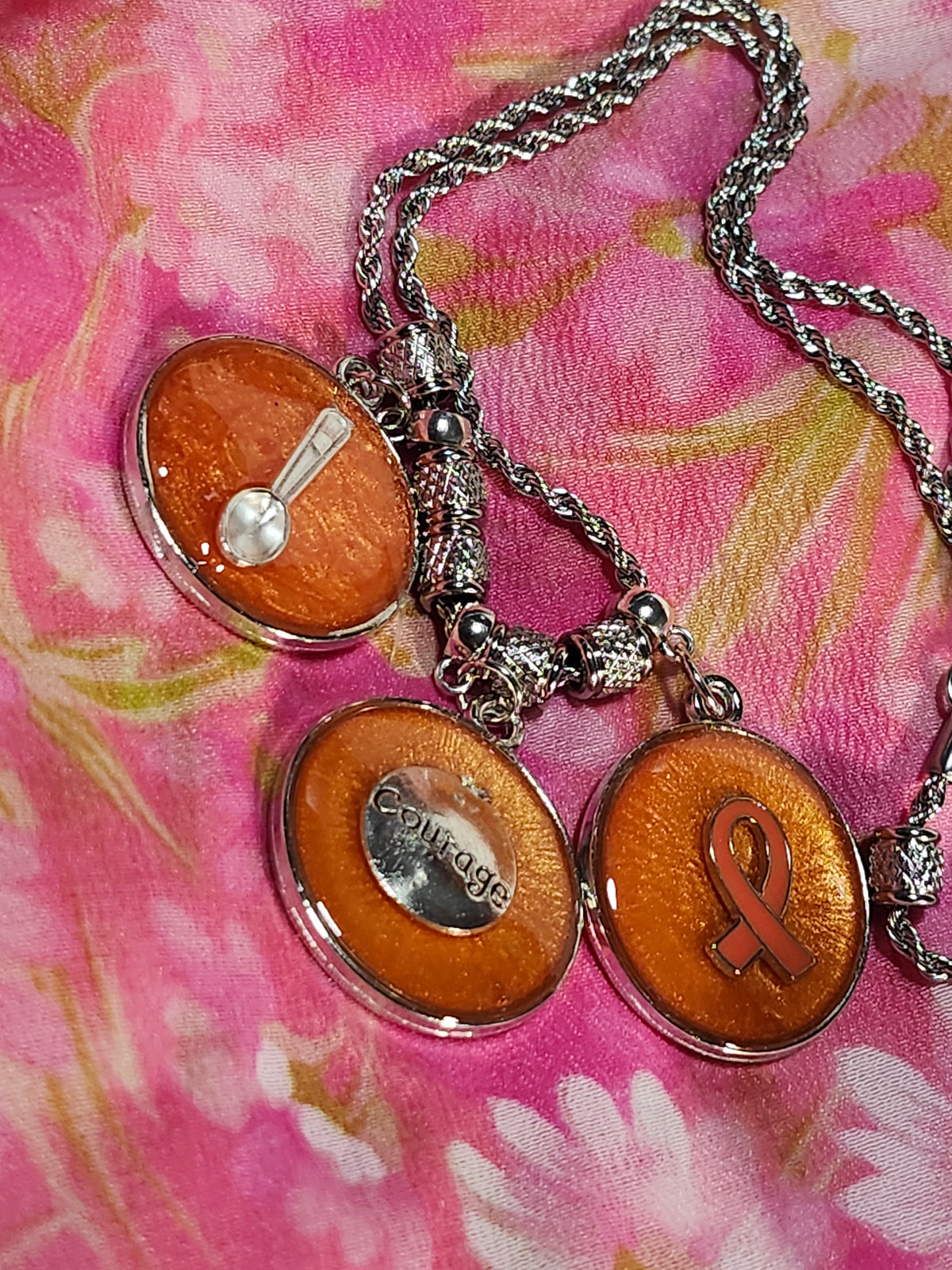 Multiple Sclerosis Awareness Pendant Necklace