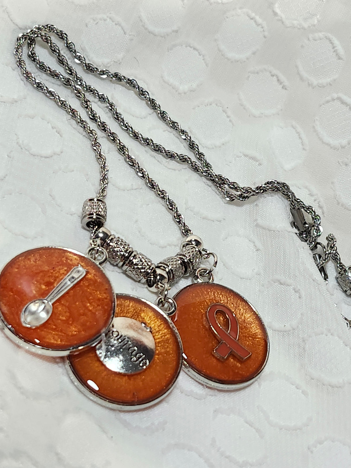 Multiple Sclerosis Awareness Pendant Necklace