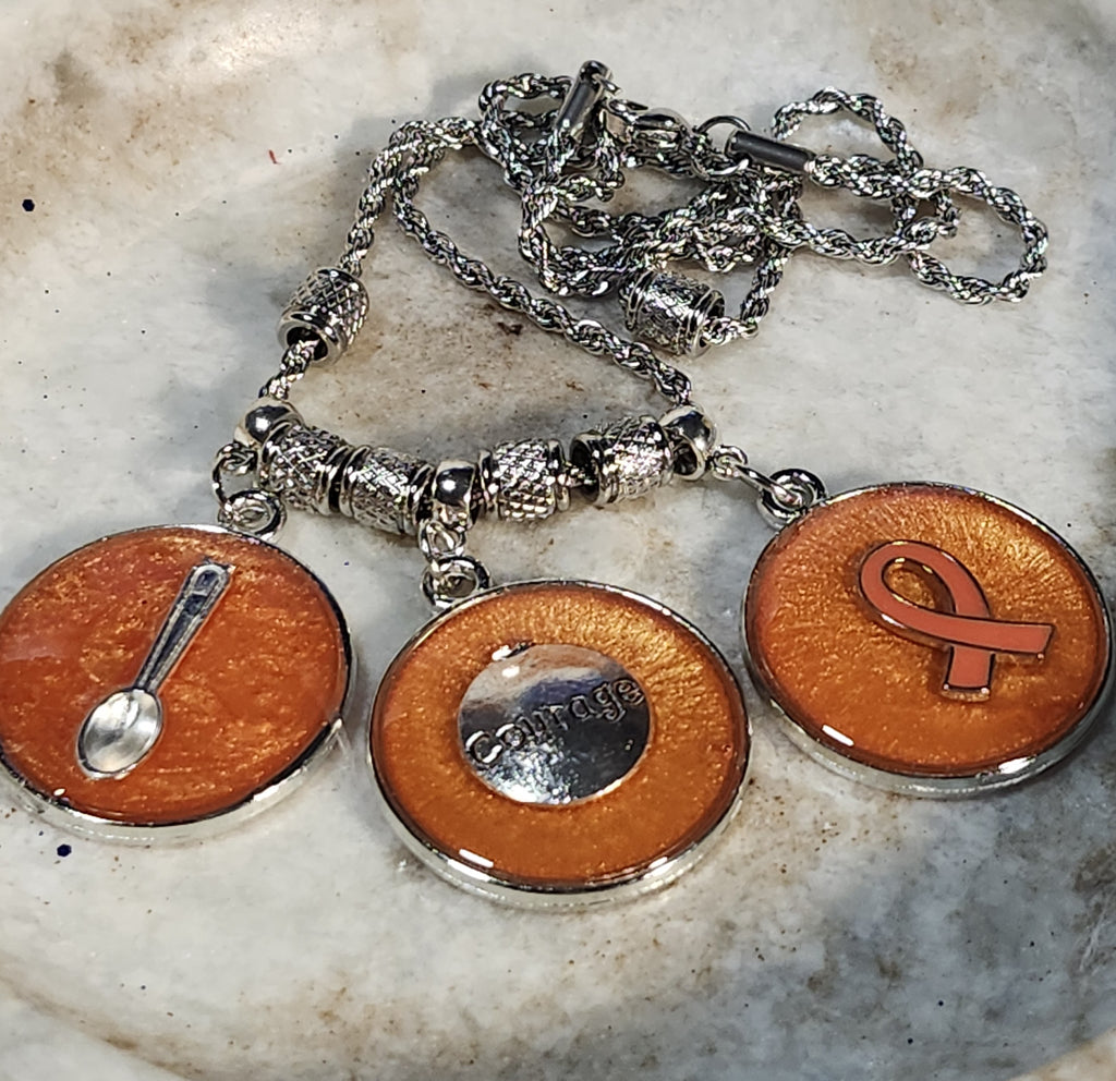 Multiple Sclerosis Awareness Pendant Necklace