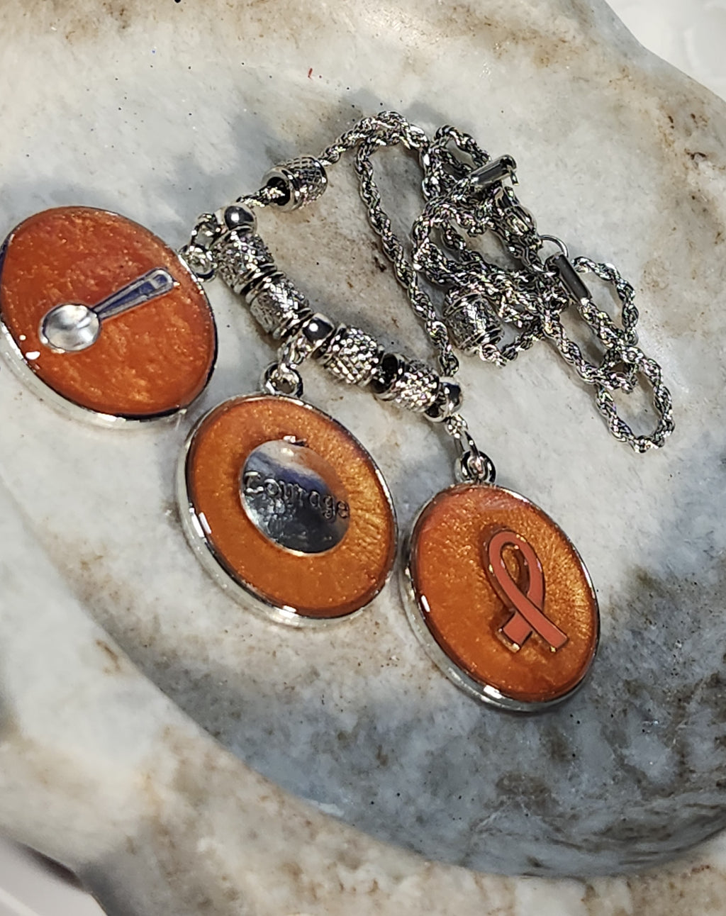 Multiple Sclerosis Awareness Pendant Necklace