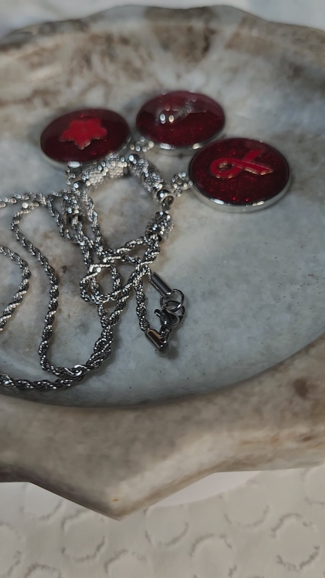 Stroke Awareness Pendant Necklace