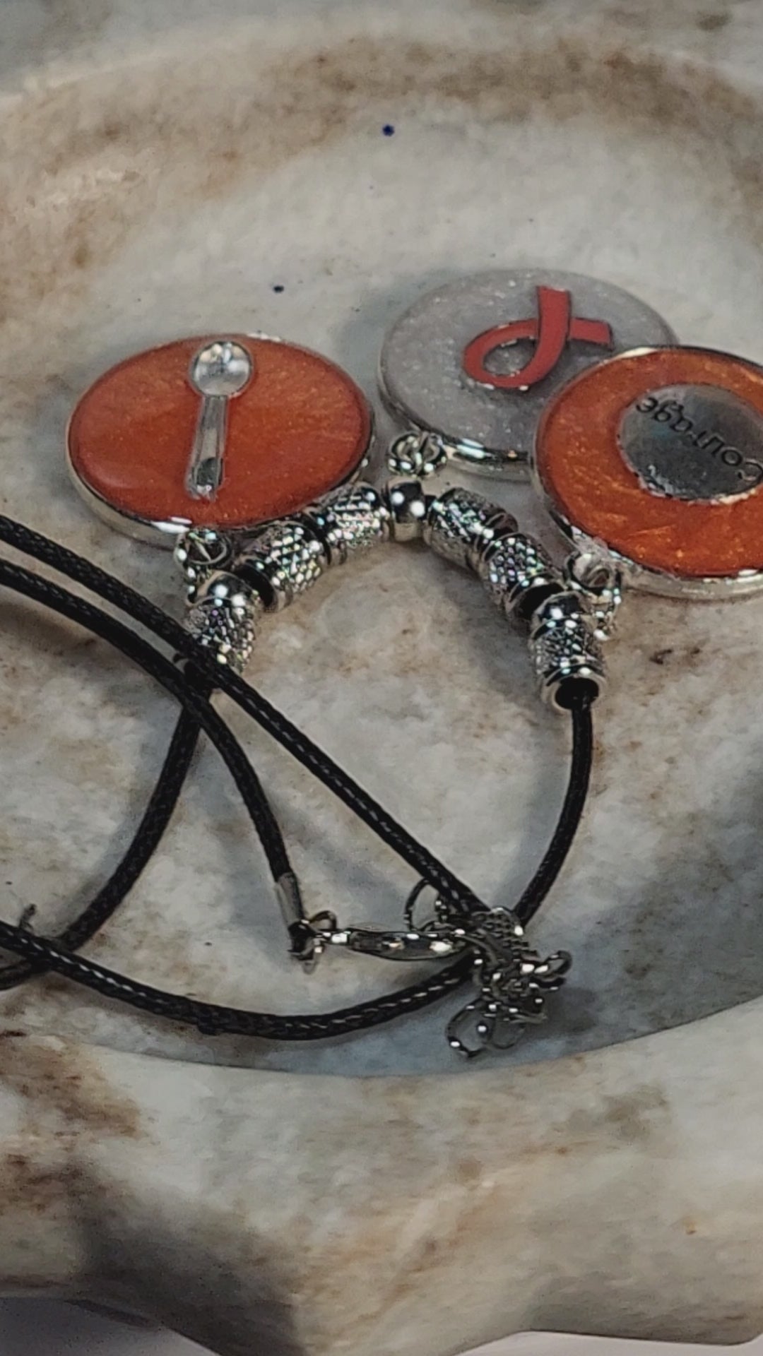 Multiple Sclerosis Awareness Pendant Necklace