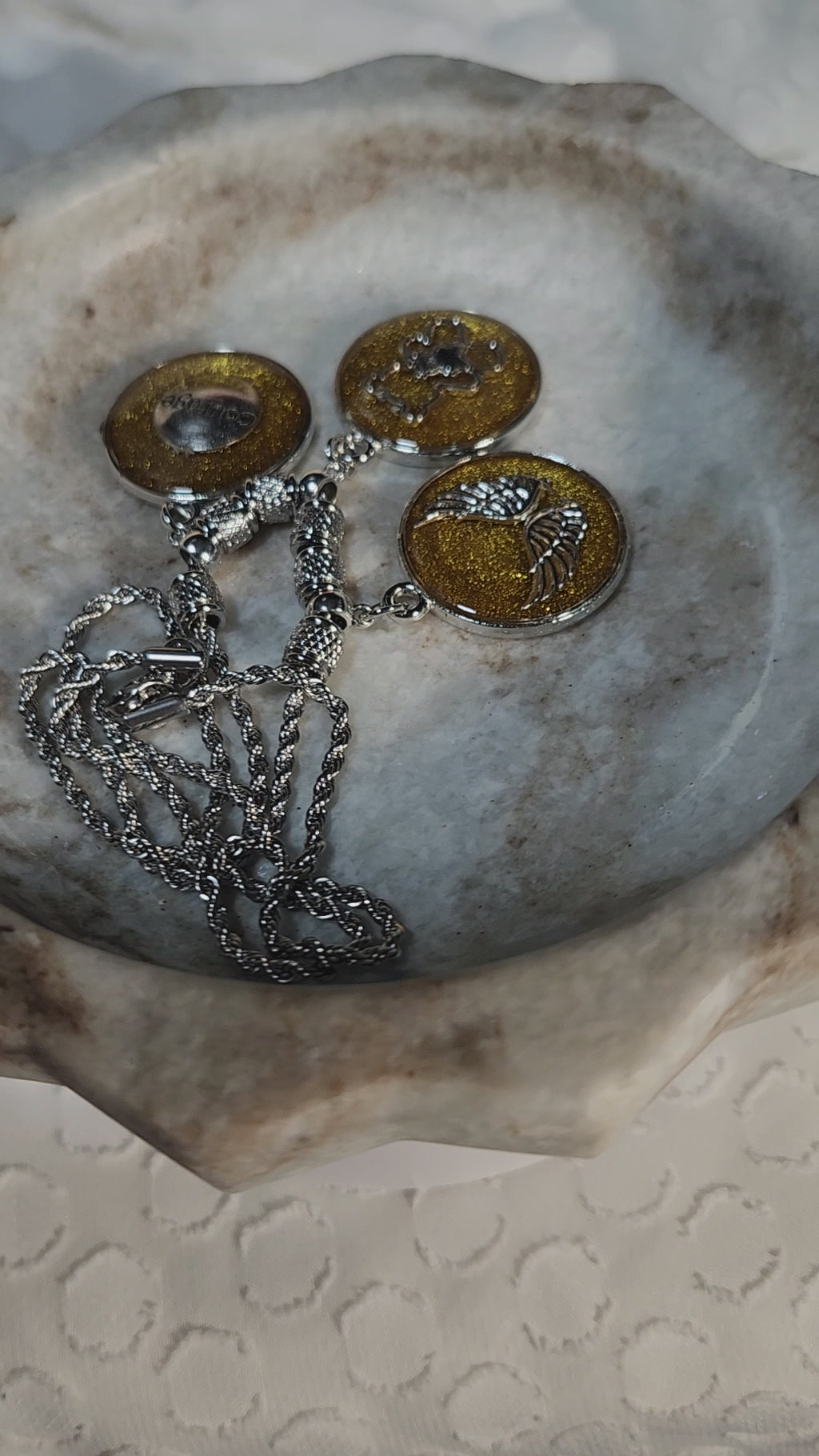 Childhood cancer inspired pendant necklace